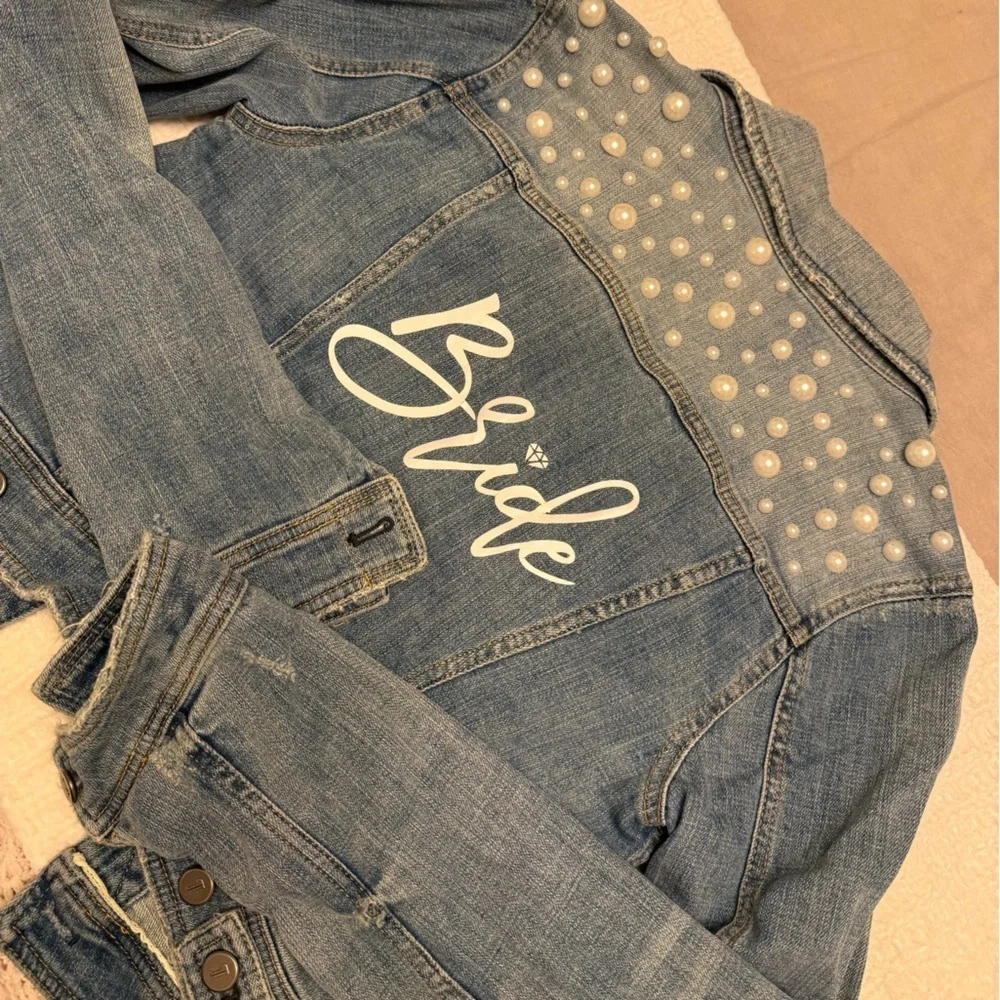 Bride, Pilcro and the Letterpress Light Blue Denim Jacket